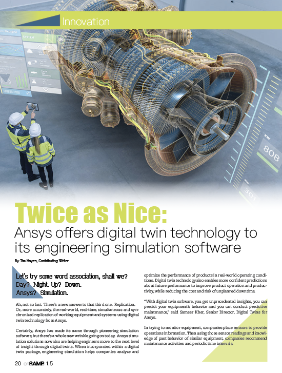 Ansys Offers Digital Twin Technology to Its Engineering Simulation Software